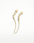 Pearl necklace on a white background