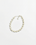 Pearl necklace on a white background