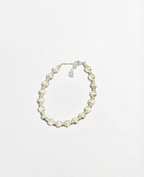 Pearl necklace on a white background